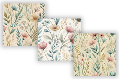 Spring Wildflower Seamless Pattern, Cottagecore Botanical Product Image 4