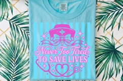 Preppy Striped Nurse PNG, Coquette Nurse Life png. Product Image 3