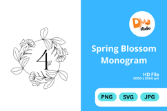 Spring Blossom Monogram Product Image 1