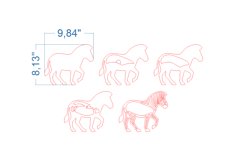 Zebra SVG Laser cut file for Glowforge Product Image 4