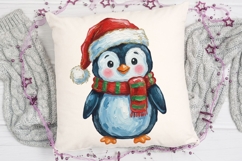 Christmas Penguin Sublimation Png, Cute Penguin Png. Product Image 4