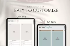 PLR Weight Loss Journal | Plr Fitness Journal Canva Template Product Image 4