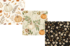 Rustic Fall Digital Paper, Cozy Autumn Seamless Patterns Product Image 4