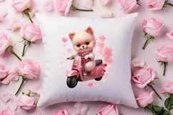 Cute Valentine Pomeranian Puppy, Valentines Clipart Product Image 4
