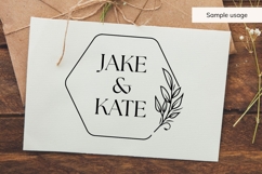 Hand Drawn Wedding Frame SVG With Hexagon Shape Product Image 4