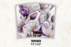 Crocuses Flower Tumbler Wrap | Flower Tumbler Sublimation Product Image 4