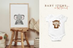 6 Baby animals clipart, Boho abstract animals Product Image 3