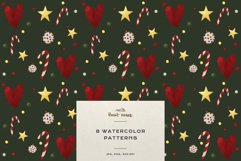 Christmas Patterns Santa Winter Print Digital Paper JPEG Product Image 4