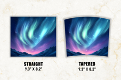 Northern Light Tumbler Wrap | 20 oz tumbler wrap Product Image 2