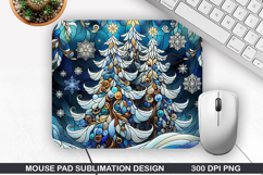 Christmas Tree Mouse Pad Sublimation,Christmas Mouse Pad PNG Product Image 1