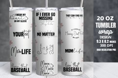 Mothers Day Tumbler Wrap 20 oz Skinny Tumbler Sublimation Product Image 1