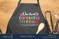 One Loved Cafeteria Crew School Lunch Lady SVG PNG Sublim Product Image 4