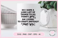 Crafter SVG - A Long List Of Things To Do Today SVG Product Image 4
