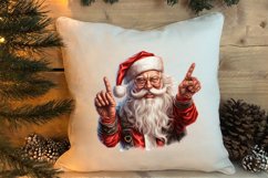 Christmas Santa Claus Peeking Clipart PNG Product Image 4