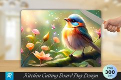 Cute Bird Cutting Board Sublimation Design Product Image 1