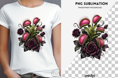 Gothic venus flytrap png design for T-shirts Product Image 3