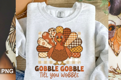 Gobble Gobble Till You Sublimation - Halloween PNG Design Product Image 4