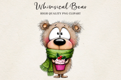 Whimsical Bear Clipart | Cute Hand-Drawn Bear Illustrations Product Image 5