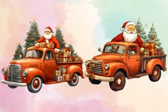 Christmas Truck Clipart Bundle, Christmas Bundle Product Image 5