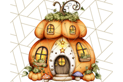 Halloween Fairy House Clipart PNG, Spooky Cottage Art Product Image 4
