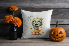 Quirky Halloween Girl Clipart Zombie Product Image 4