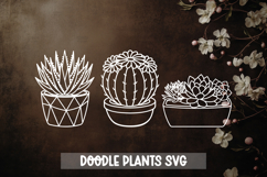 3 Cute Succulents Plants SVG Product Image 1