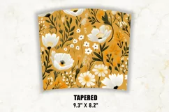 Botanical Flowers Tumbler Wrap | Flower Tumbler Wrap Product Image 4