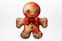 Gingerbread Man Sublimation Clipart PNG Product Image 4