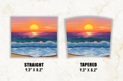 Sunset &amp; Sea Tumbler Wrap | 20 oz tumbler wrap Product Image 2