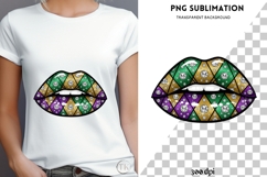 Mardi gras lips png design for T-shirts Product Image 4