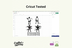 Personalized Young Kid Hockey Player SVG: Cricut Cut Files Product Image 4