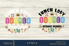 Lunch Lady Summer Recharge Required PNG | Last of School pNG Product Image 4