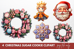 Christmas Sugar Cookie Clipart Sublimation Product Image 1