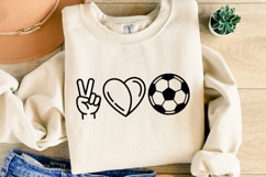 Peace Love Football Svg | Game Day Svg | Shirt Svg Product Image 4
