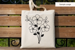 February Birth Flower Bouquet SVG - Violet Product Image 4