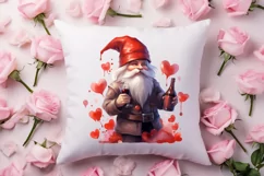 Cute Valentine Gnome Clipart, Gnome Clipart, Cute Gnome Product Image 4