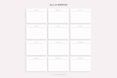 2029 Monthly Calendar Landscape, Printable, A4/Letter Size Product Image 4