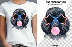 Black puddle with bubblegum png design for T-shirts Product Image 4