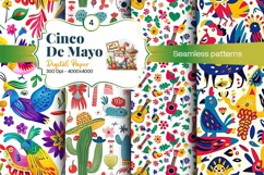 Cinco de Mayo digital paper, fiesta digital paper Product Image 2