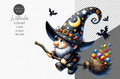 Halloween clipart, Gnome clipart, Autumn clipart Product Image 1