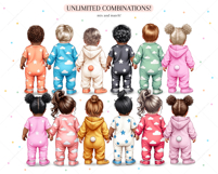 Cute Babies Clipart Portrait Creator Product Image 4