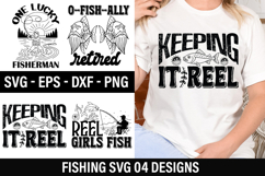 Fishing SVG Design - One lucky fisherman Product Image 1