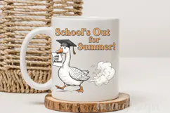 School's Out For Summer PNG, Funny Goose Graduation Design Product Image 3