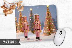 Nutcracker Soldiers in a Festive Christmas Scene Mouse Pad Product Image 1