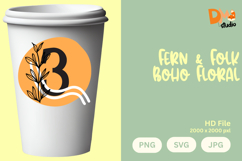 Fern &amp; Folk Boho Floral Monogram Product Image 1