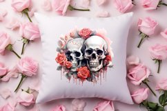 Valentines Day Skull Clipart, Christmas Clipart Product Image 4