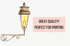 Vintage Lanterns, Victorian Clipart, Watercolor Lanterns Product Image 7