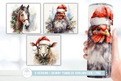 Christmas Animal Farm Tumbler Sublimation Product Image 1