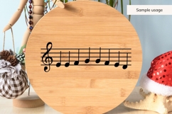 Hand Drawn Sheet Music With Notes SVG Product Image 4
