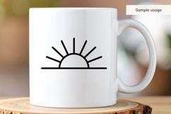 Hand Drawn Sunrise Doodle SVG Product Image 4